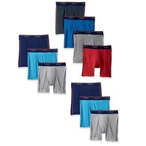 NEW Hanes Comfort Flex Boxer Brief Underwear 10-Pack Tagless Moisture Wicking